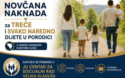 Pravilnik o kriterijima, postupku i potrebnoj dokumentaciji za ostvarivanje prava na novčanu naknadu za treće i svako sljedeće dijete u porodici